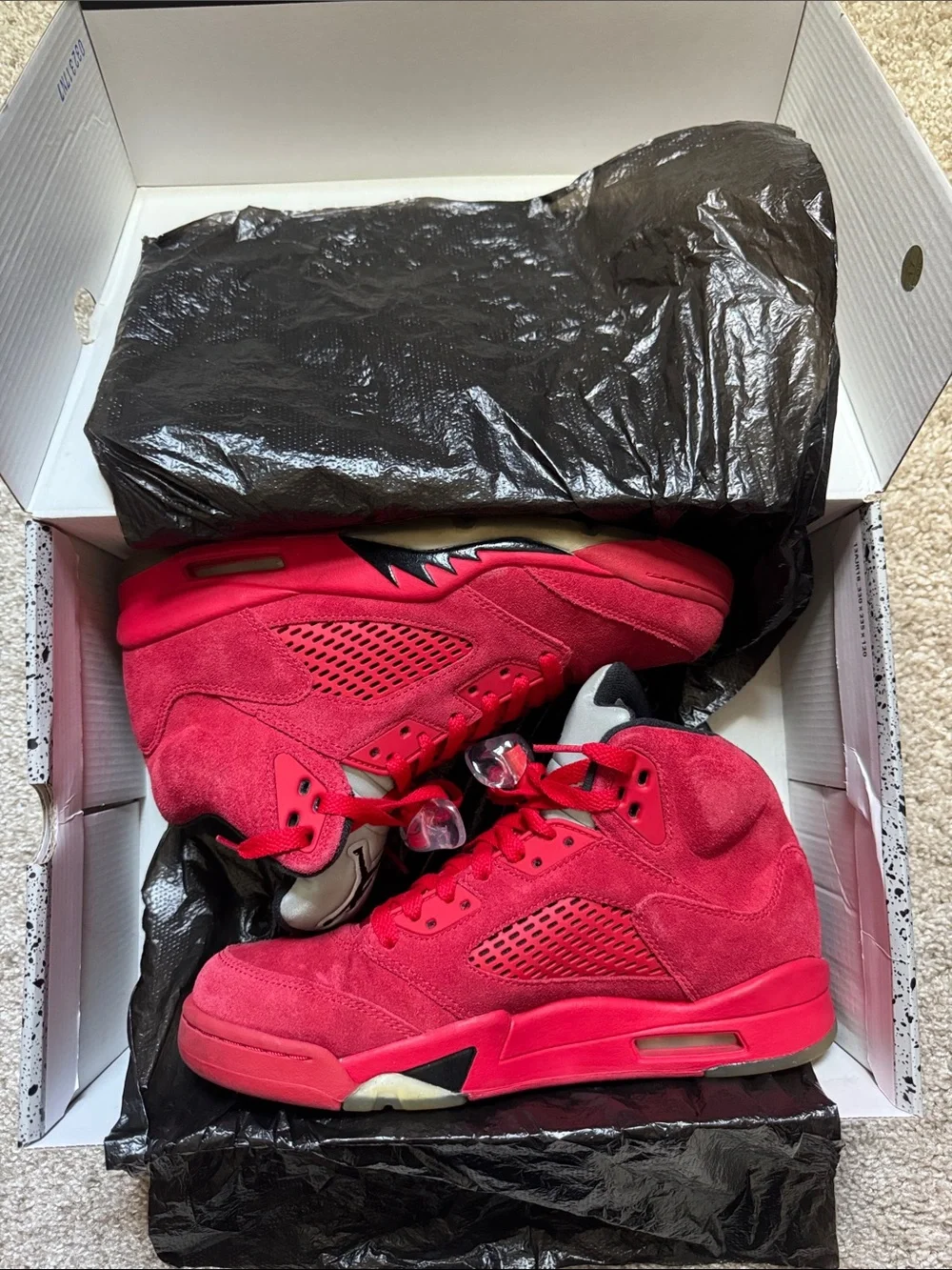 AIR JORDAN 5 RETRO UNIVERSITY RED/BLACK